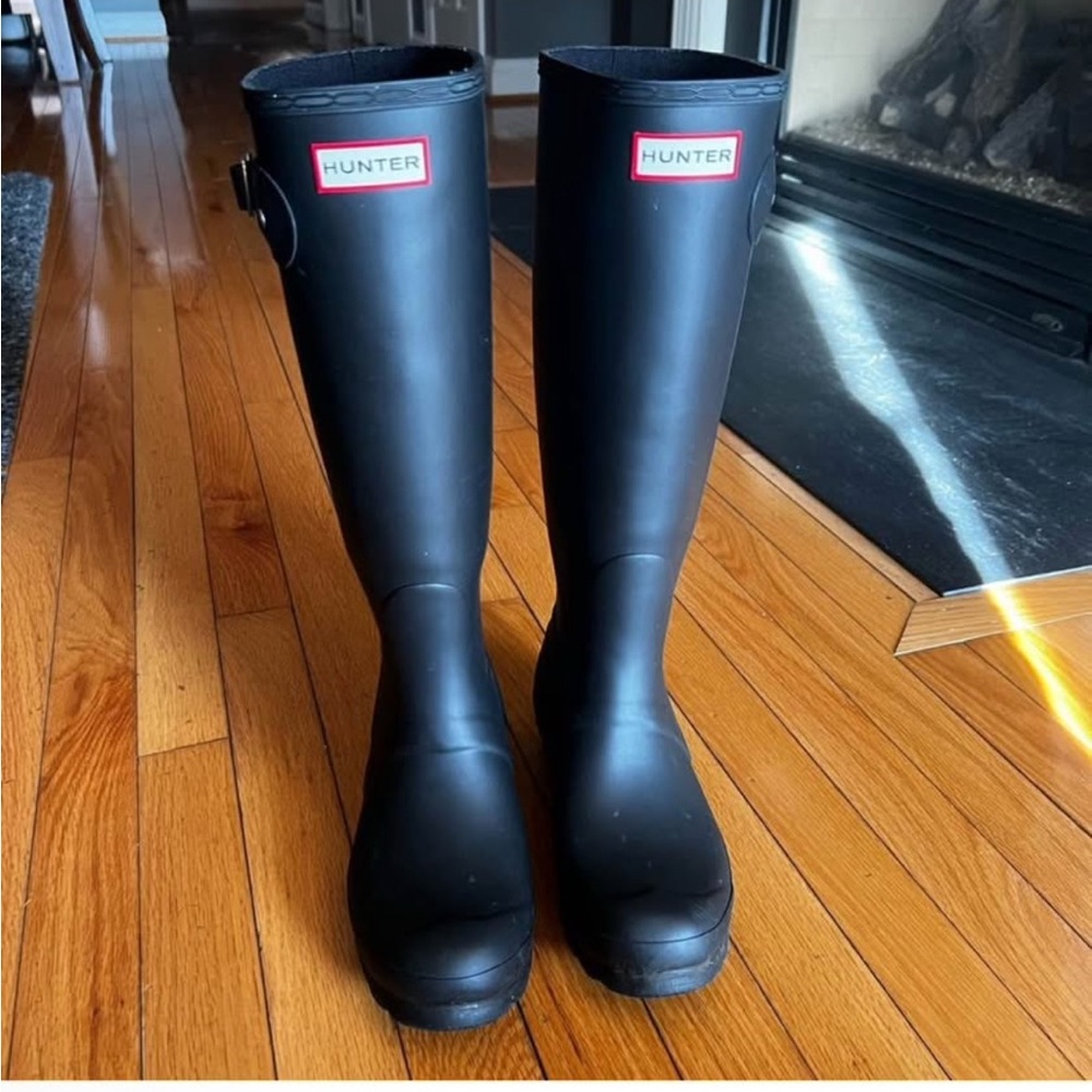Hunter Classic Black Waterproof Boots SIZE 6